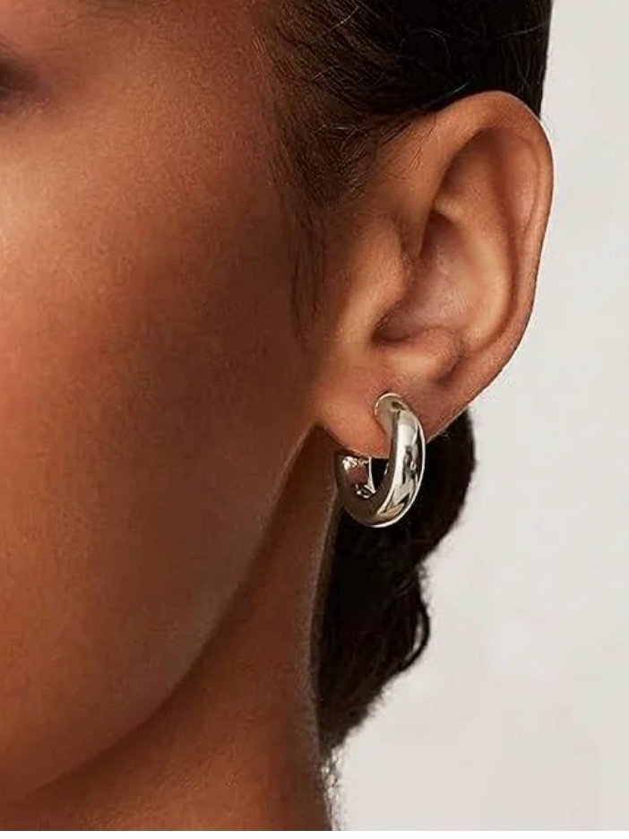 Pavoi Silver Hoops